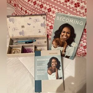 Becoming Book and Journal and pencil box holder